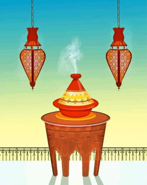 Illustration-Moroccan-Tagine-paint-by-numbers