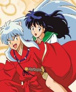 Cute Inuyasha And Kikyo paint by numbers