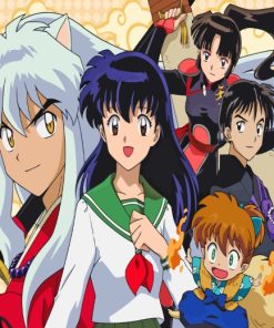 Inuyasha Characters Manga paint by numbers