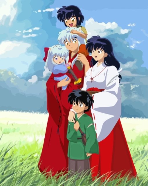 Inuyasha Happy Family paint by numbers
