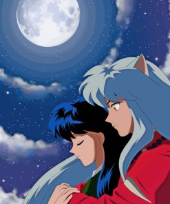 Inuyasha And Kikyo Lovers paint by numbers