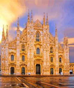 The Milan Cathedral In Italy paint by numbers