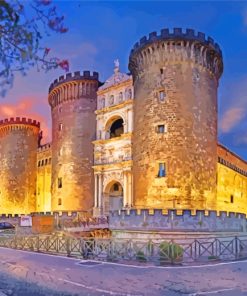 Italy Naples Castle Nuovo paint by numbers