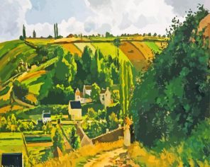 Jalais Hill Pontoise By Pissarrro paint by numbers