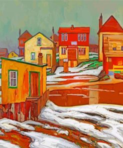 January Thaw Edge Of Town By Lawren paint by numbers