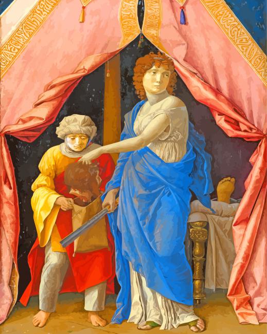 Judith And Holofernes By Mantegna paint by numbers