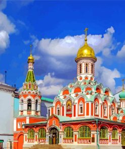 Kazan Cathedral Moscow paint by numbers