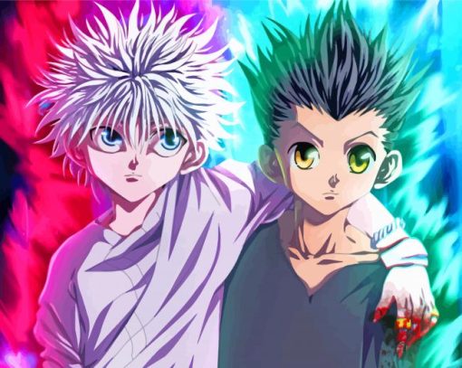 Killua Zoldyck And Gon paint by numbers