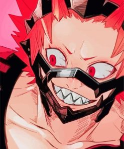 Kirishima Red Riot Anime paint by numbers