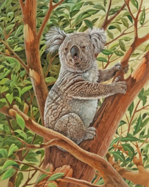 Koala Animal Art paint by numbers