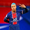 Kylian Mbappe With Blue Hair paint by numbers