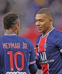 Kylian And Neymar Psg paint by numbers