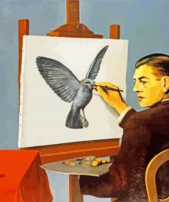 La Clairvoyance By Magritte paint by numbers