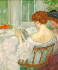 Ladies Reading paint by numbers
