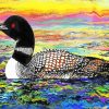Loon Bird paint by numbers