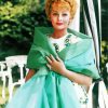 Lucille Ball Wearing Green paint by numbers
