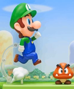 Luigi super Super Mario Game paint by number