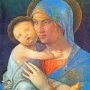 Madonna And Child By Mantegna paint by numbers
