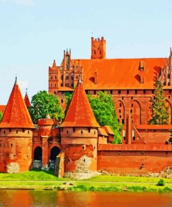 Malbrok Castle Poland paint by numbers