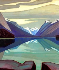 Maligne Lake Jasper By Lawren paint by numbers