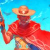 McCree Overwatch Video Game paint by numbers