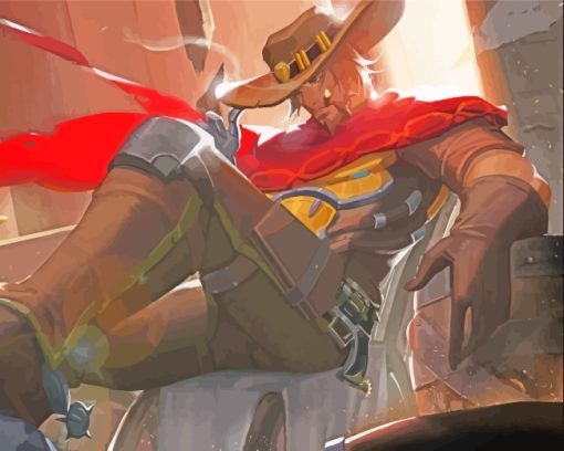 McCree Overwatch paint by numbers
