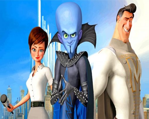Megamind Characters paint by numbers
