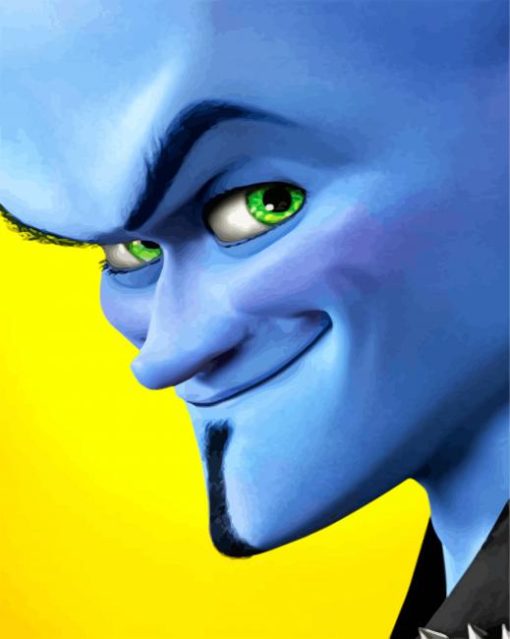 Megamind Face paint by numbers