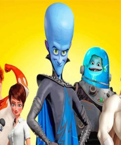 Megamind Movie paint by numbers
