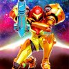 Metroid Video Games paint by numbers