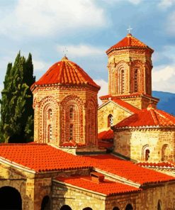 Monastery Of St Naum Macedonia paint by numbers