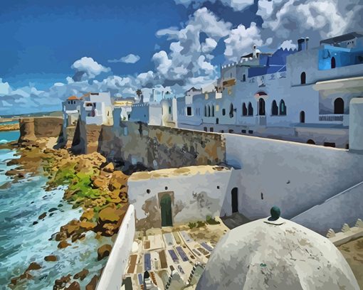 Morocco Asilah City paint by numbers