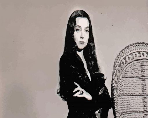Morticia paint by numbers