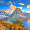 Mount Assiniboine Canada paint by numbers