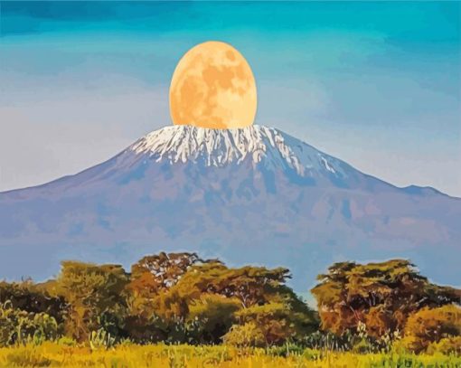 Mount Kilimanjaro National Park paint by numbers