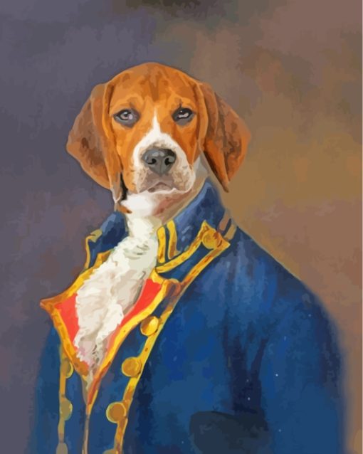 Mr Beagle Dog paint by numbers