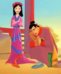 Mulan And Li Shang paint by numbers