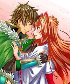 Naofuni And Raphtalia In Love paint by numbers
