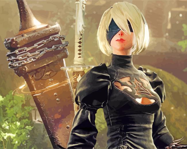 Video Game Nier paint by numbers