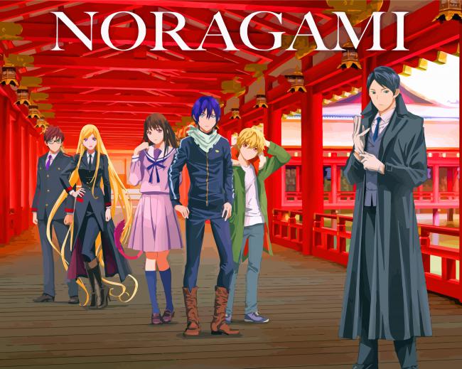 Noragami Characters - Paint By Number - Paint by Numbers for Sale