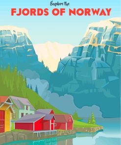 Europe Norway Poster by numbers