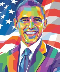 Hussein Obama Pop Art paint by numbers