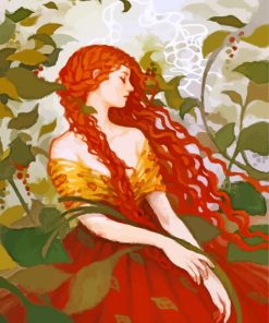 Ophelia Illustration paint by numbers