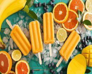 Orange Popsicles paint by numbers