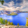 National Park Crater Lake Oregon paint by numbers
