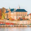 Oslo Akershus Fortress paint by numbers