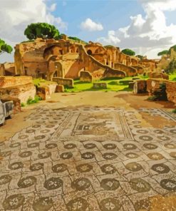 Ostia Antica Italy paint by numbers