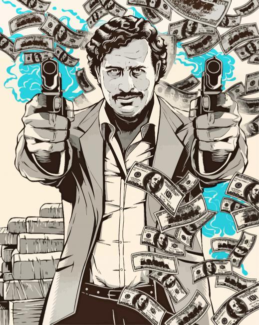 Pablo Escobar paint by numbers