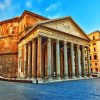 Pantheon Rome Italy paint by numbers