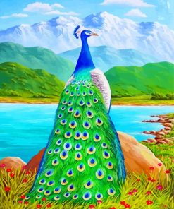 Peacock-Bird-paint-by-numbers